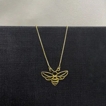 GARGANTILHA ABELHA DOURADO